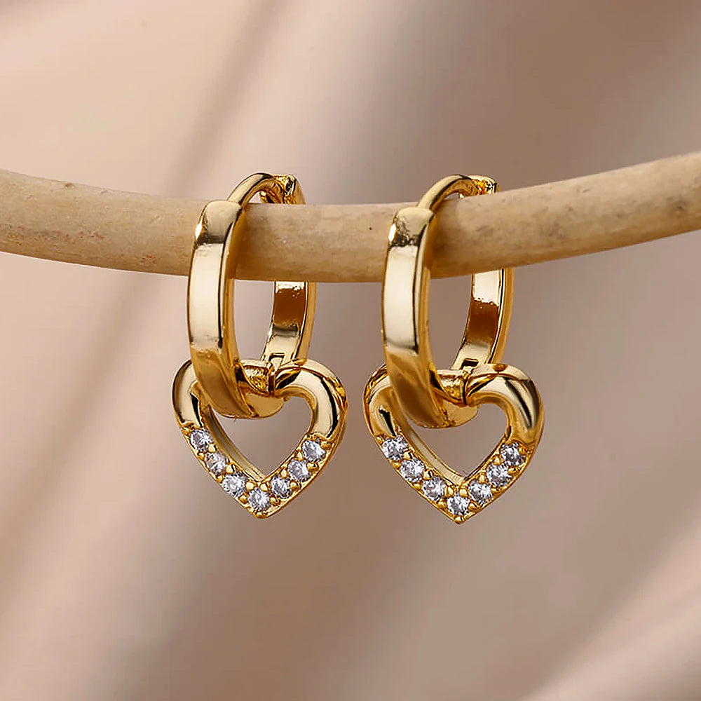 Wedding Heart Earrings