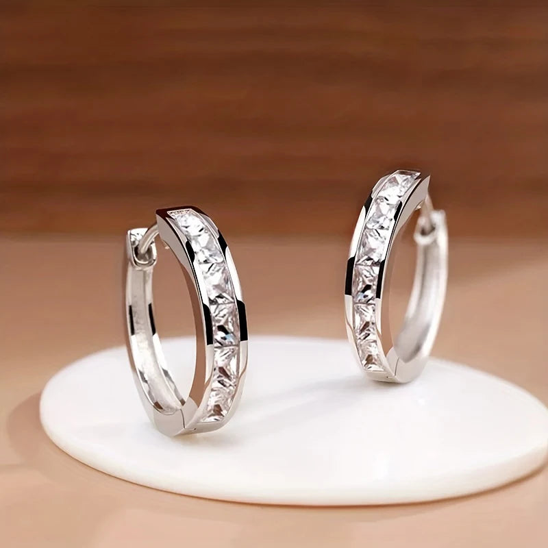 Luxe Square Hoop Earrings