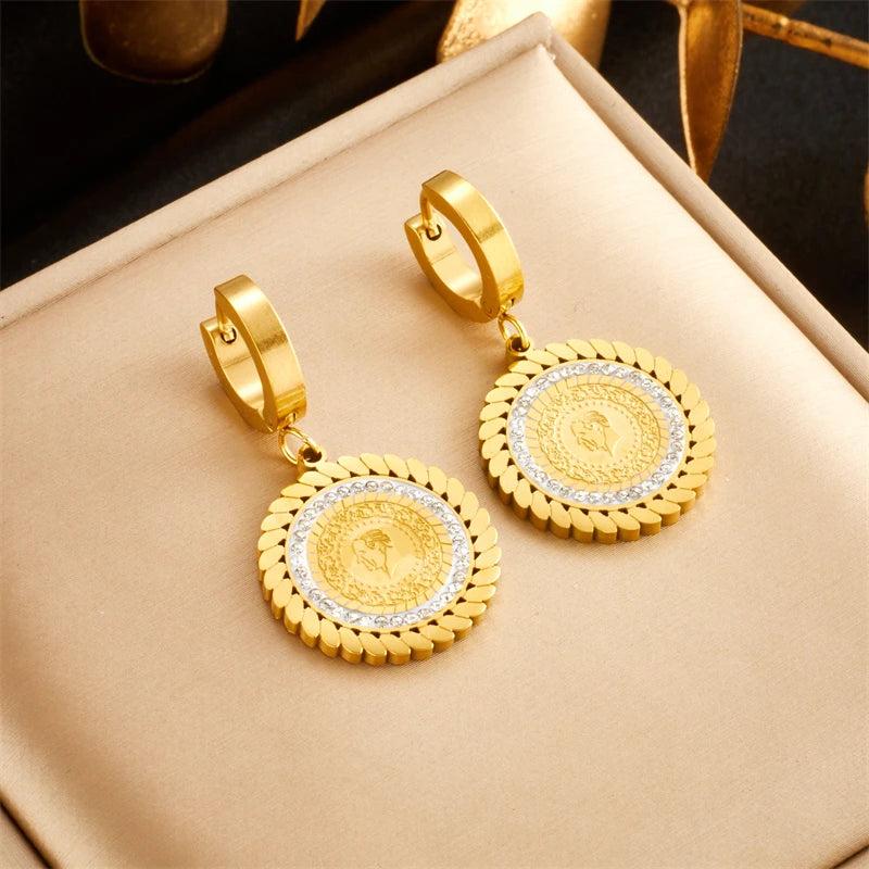 GoldenHalo Earrings