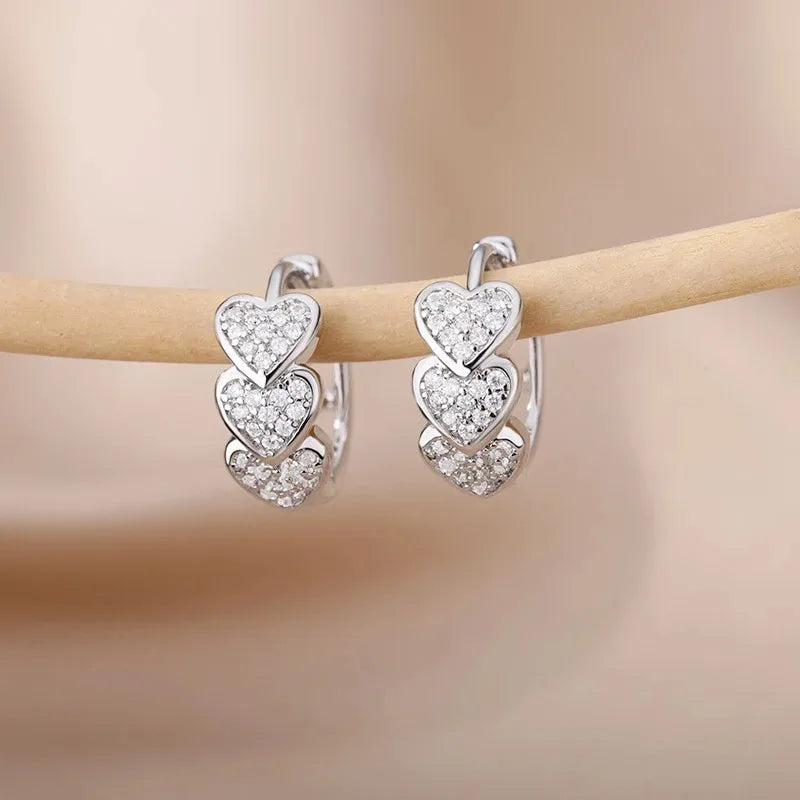 Wedding Heart Earrings