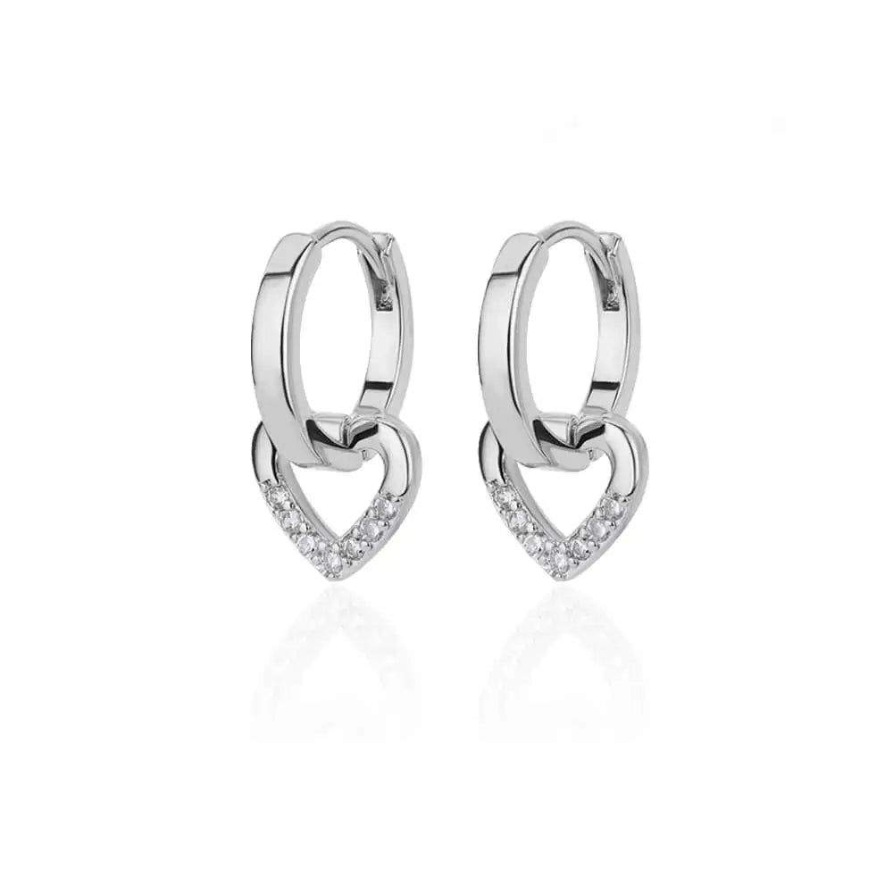 Wedding Heart Earrings