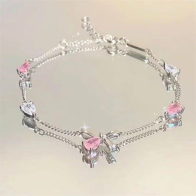 Cherry Blossom Zircon Bracelet
