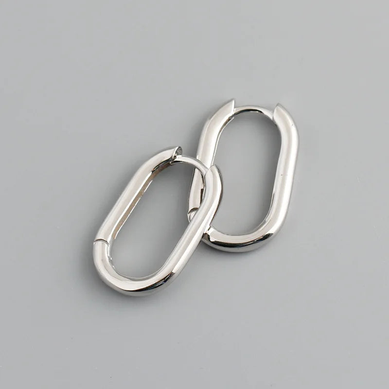 Copper Alloy Hoop Earrings