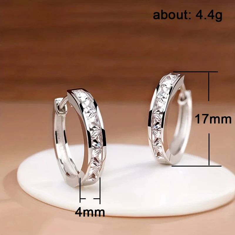 Luxe Square Hoop Earrings