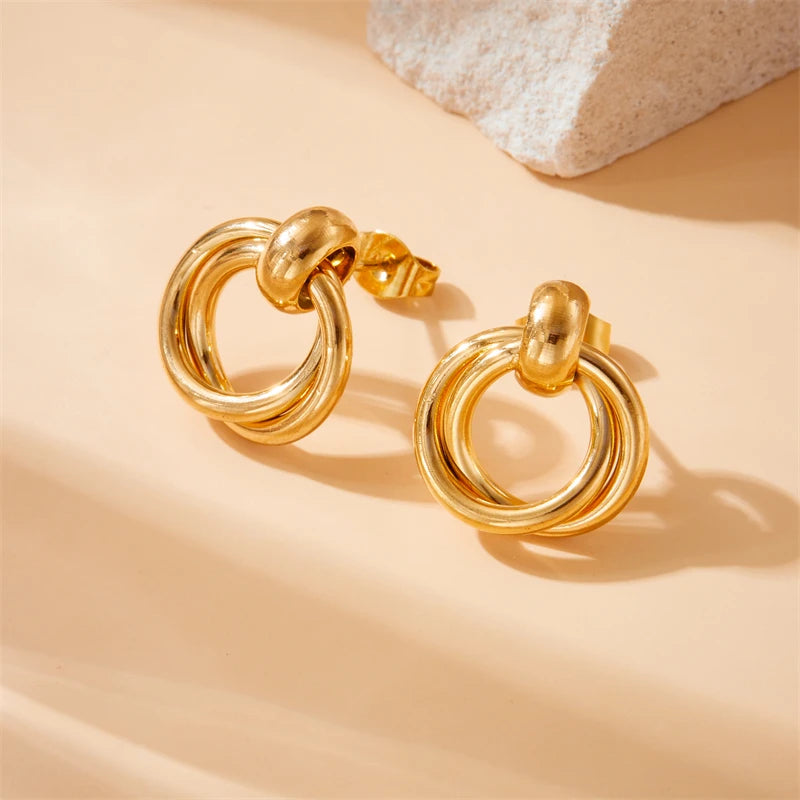Infinity Circle Earrings