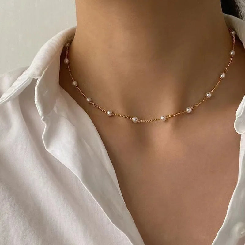 Golden Heart Pearl Set