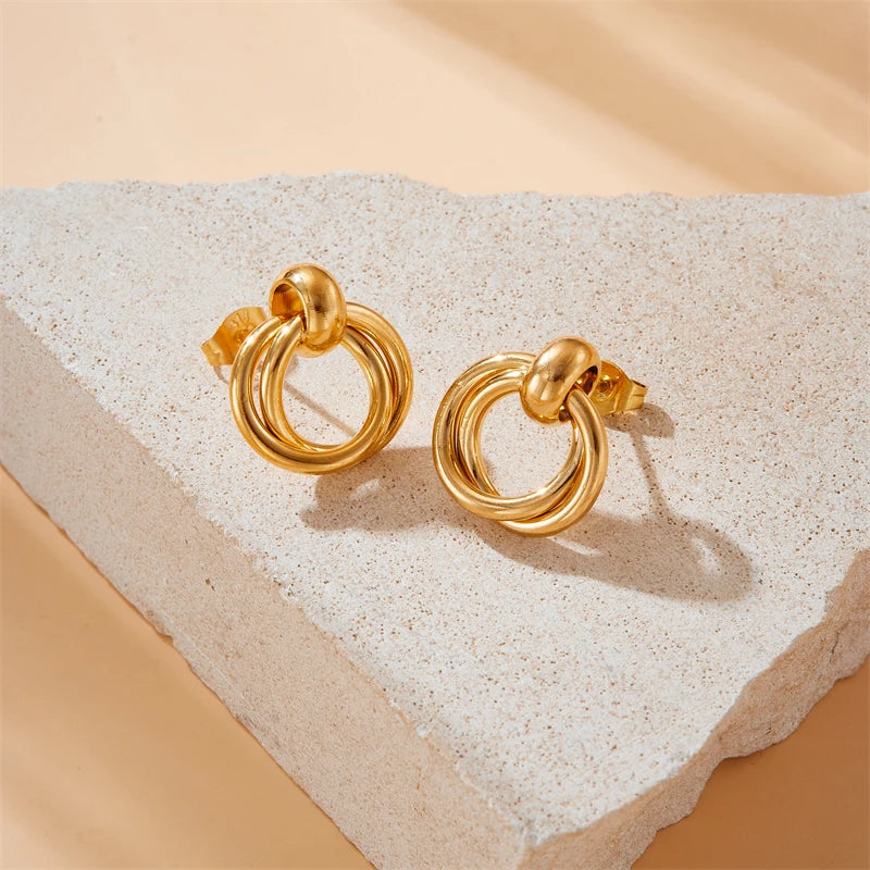 Infinity Circle Earrings