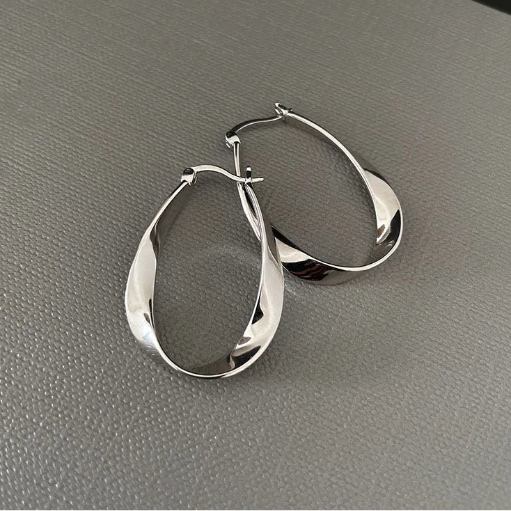 Copper Alloy Hoop Earrings