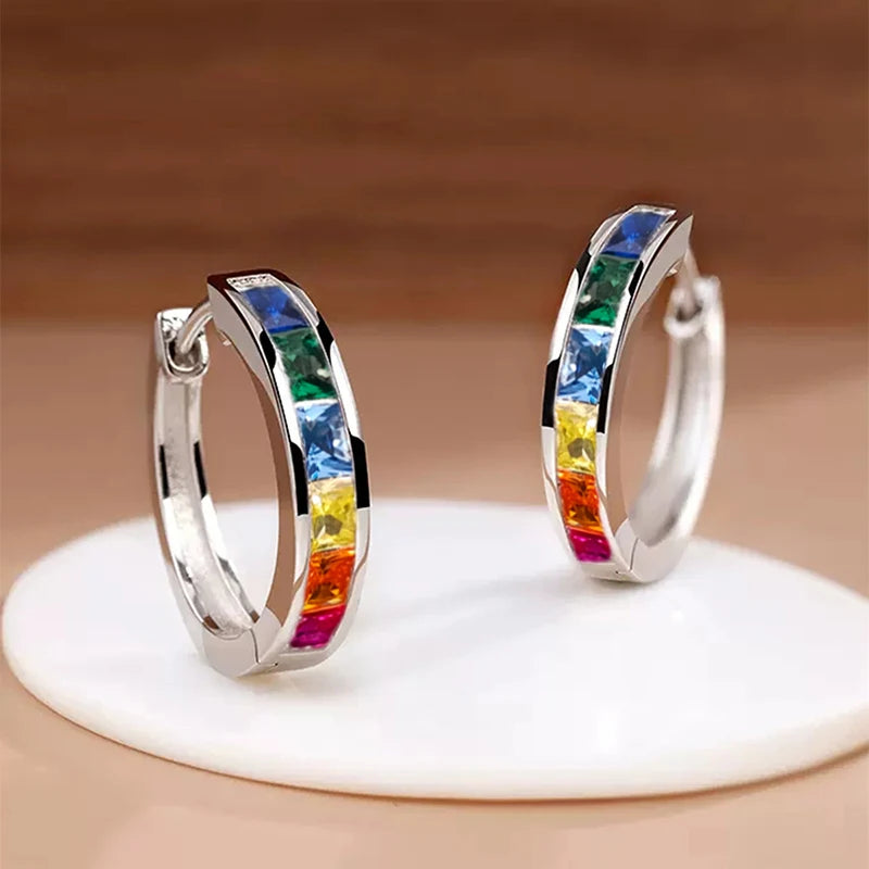 Luxe Square Hoop Earrings