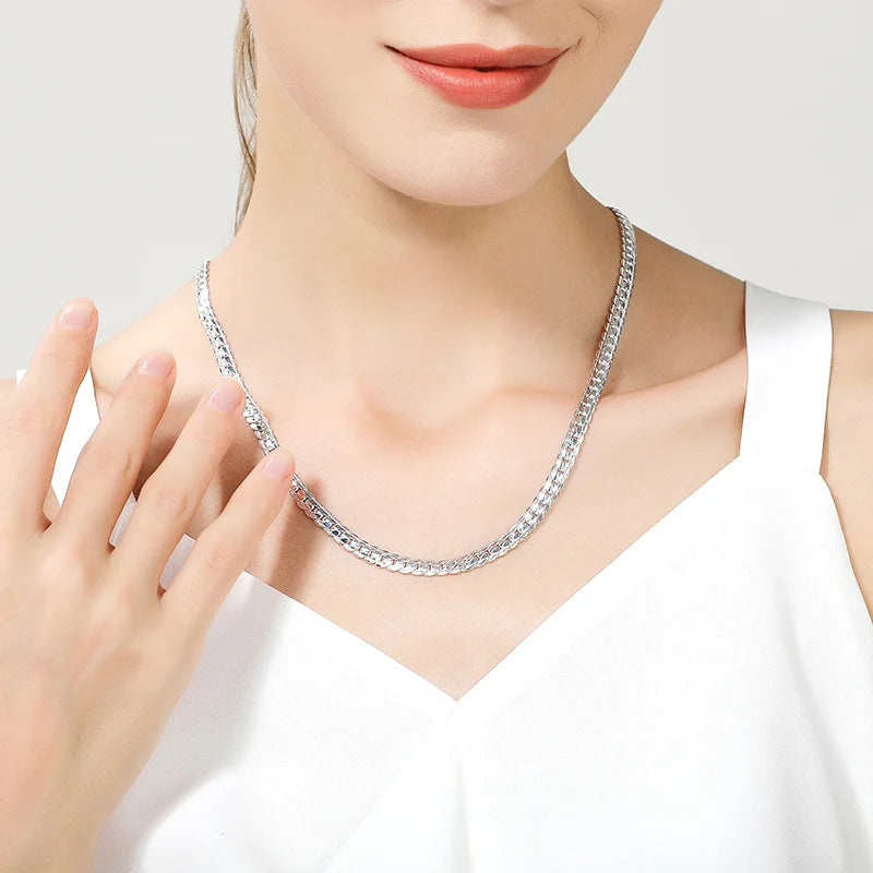 Elegant Sideways Bar Necklace