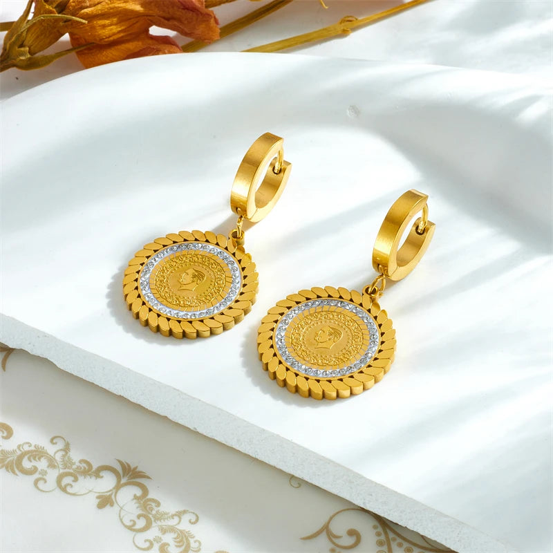 GoldenHalo Earrings