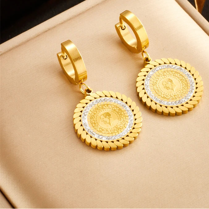 GoldenHalo Earrings