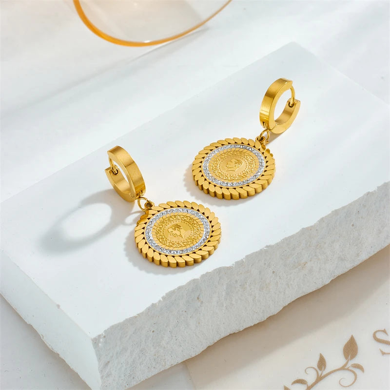 GoldenHalo Earrings