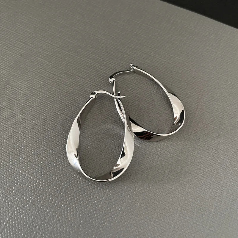 Copper Alloy Hoop Earrings