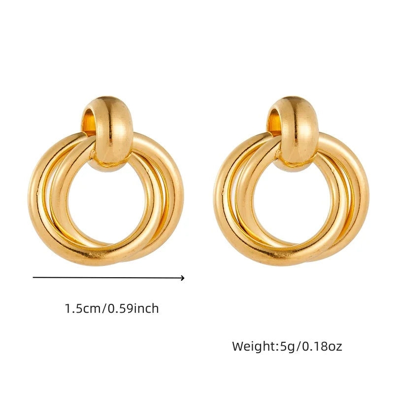 Infinity Circle Earrings
