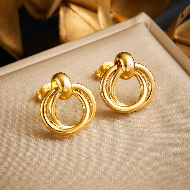 Infinity Circle Earrings
