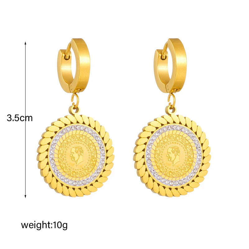 GoldenHalo Earrings