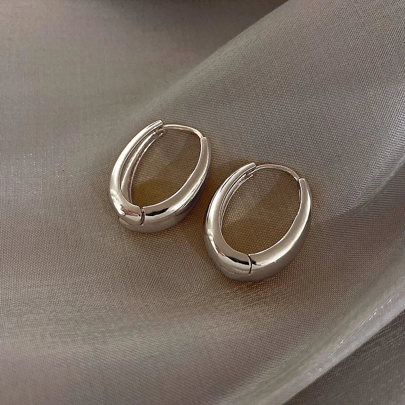 Copper Alloy Hoop Earrings