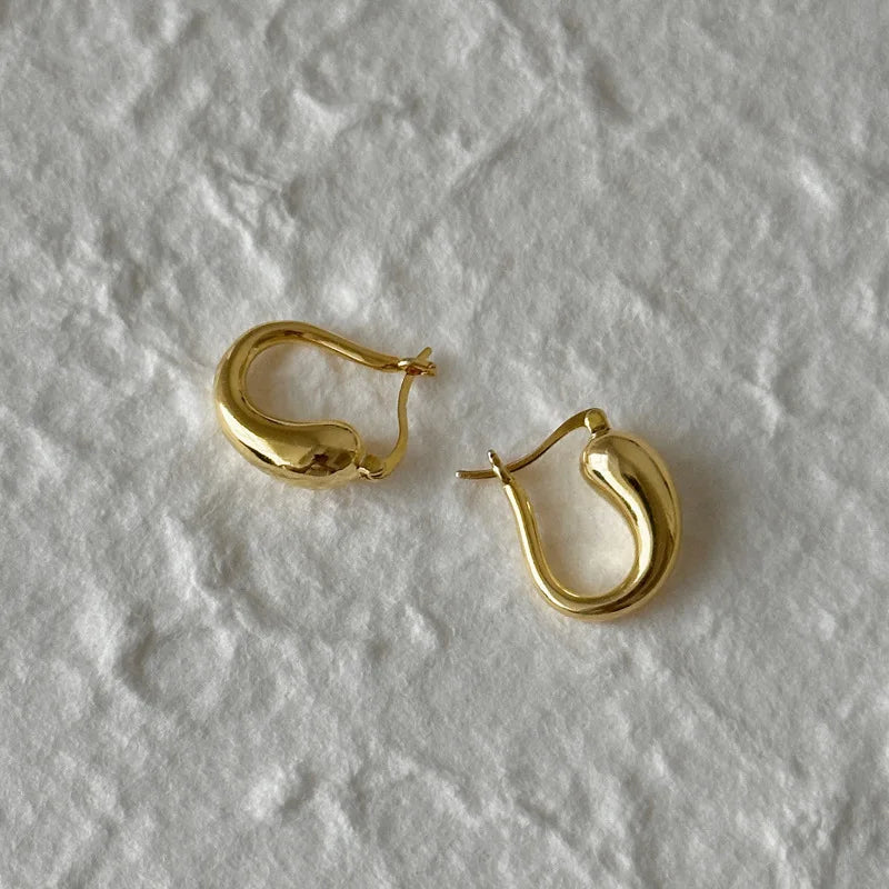 Copper Alloy Hoop Earrings