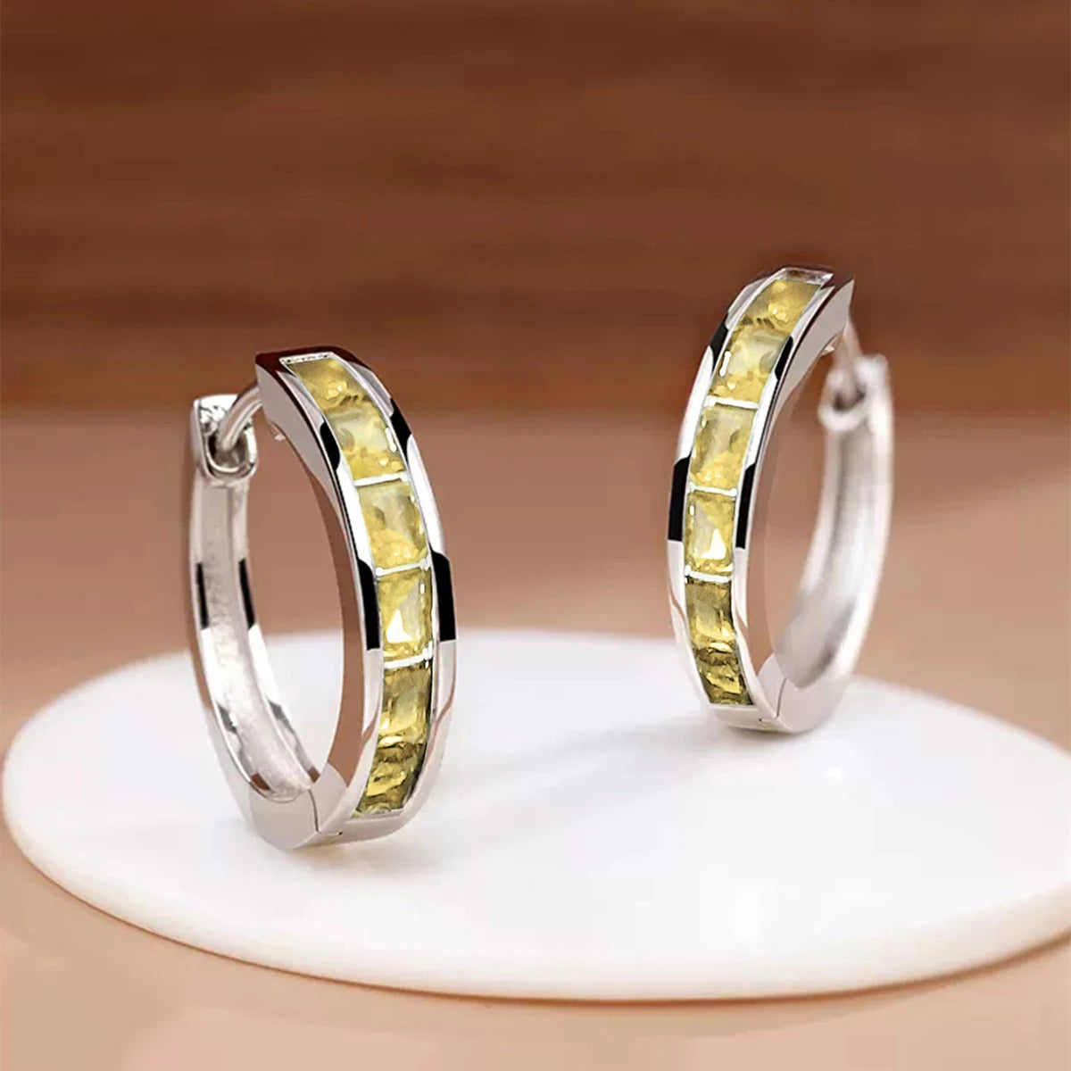 Luxe Square Hoop Earrings