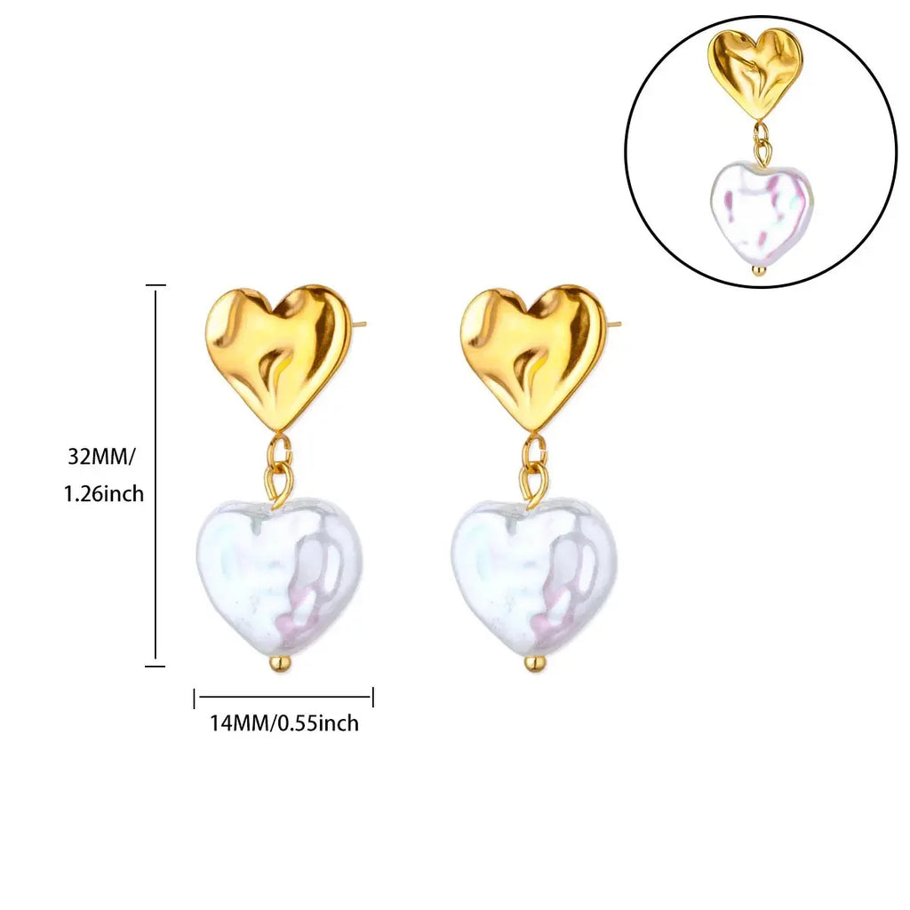 Wedding Heart Earrings