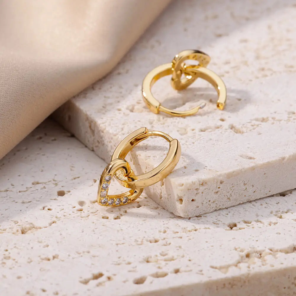 Wedding Heart Earrings